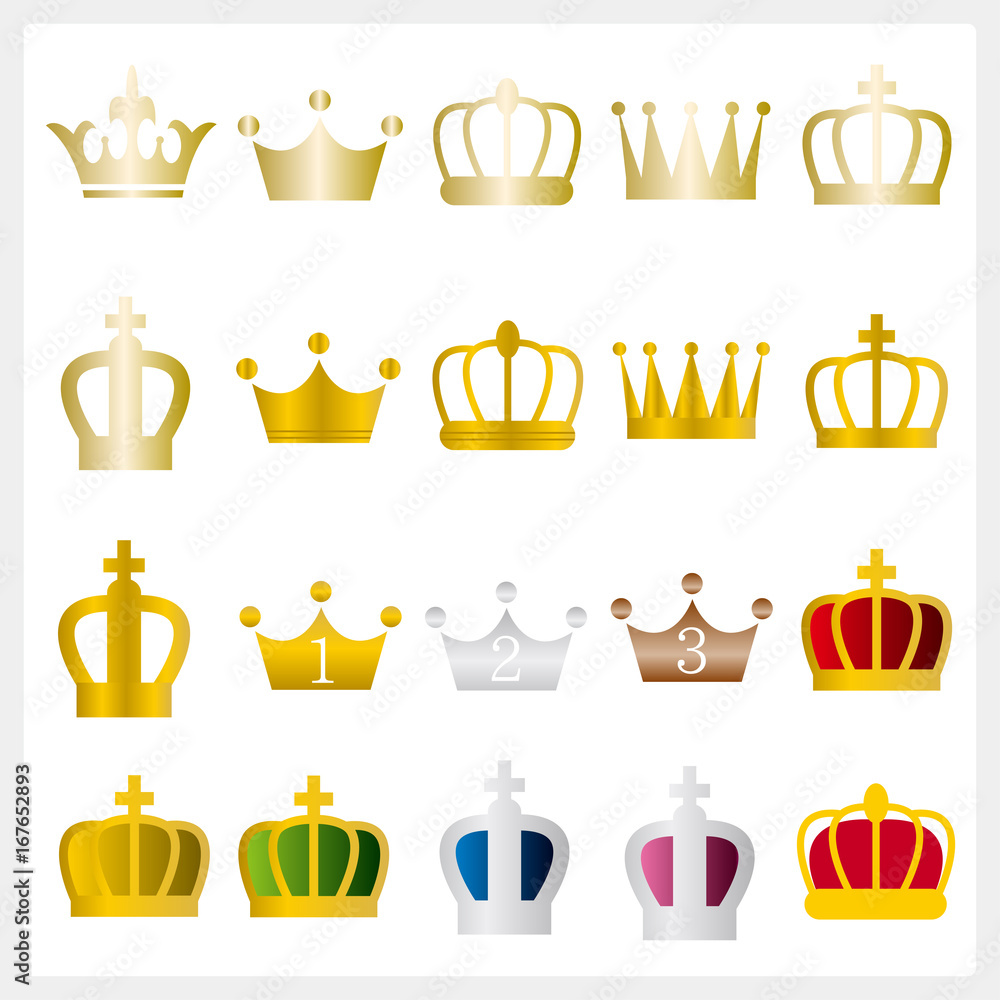 王冠 キング アイコン Stock Vector Adobe Stock