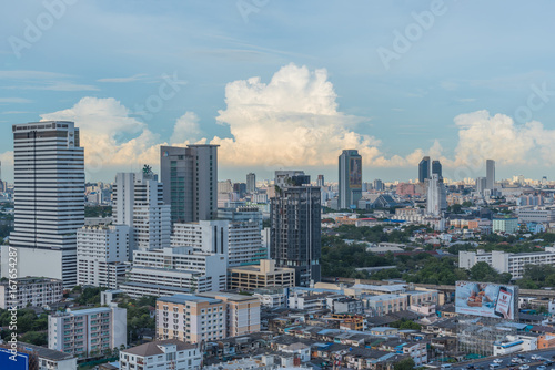 Cityscape with building in city of Bangkok © pongmoji