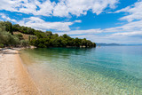 Ionian sea beach on Meganisi island