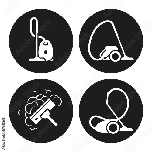 Vacuum cleaner icons set