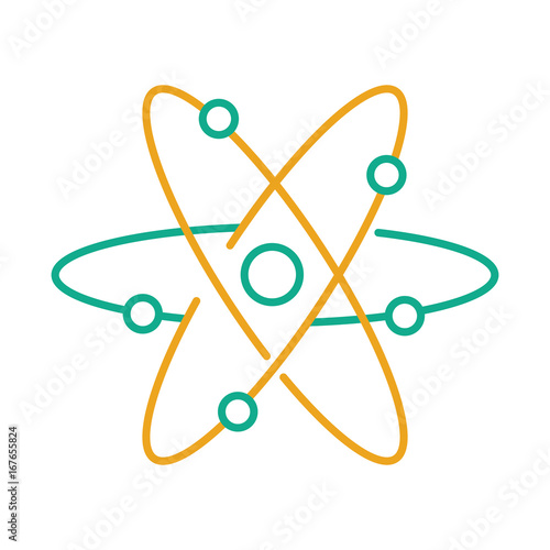 atom molecule isolated icon vector illustration design