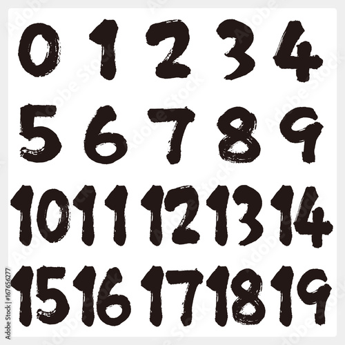 筆文字・数字