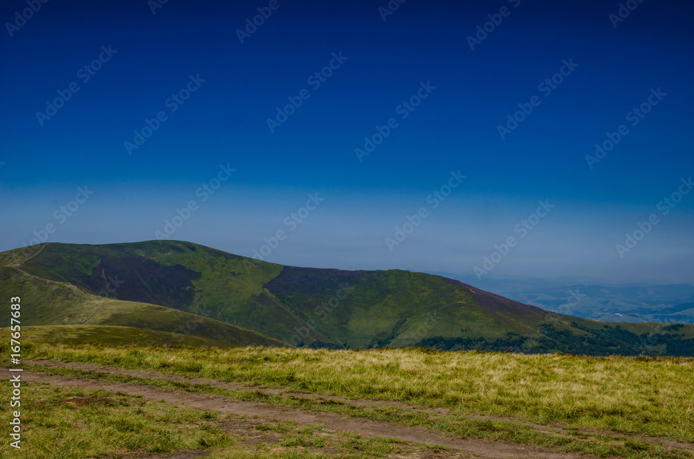 Background landscape with Ukrainian Carpathian Mountains in the Pylypets Background landscape with Ukrainian Carpathian Mountains in the Pylypets