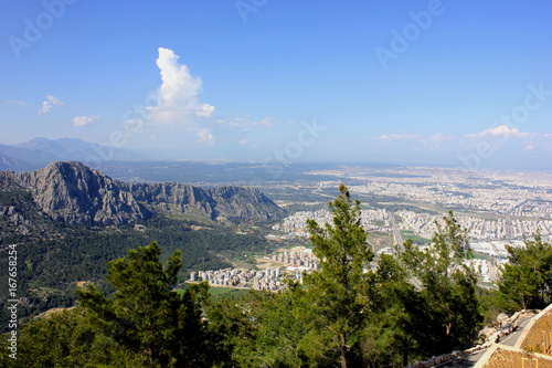 Antalya city view from the top of mountain