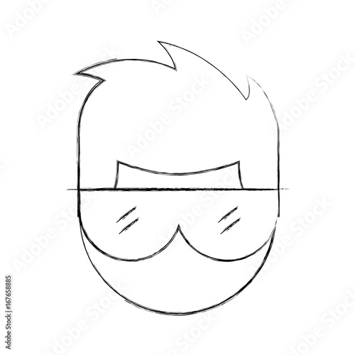 Laboratory scientist avatar character vector illustration design