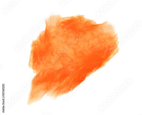 Colorful powder explosion isolated on white background