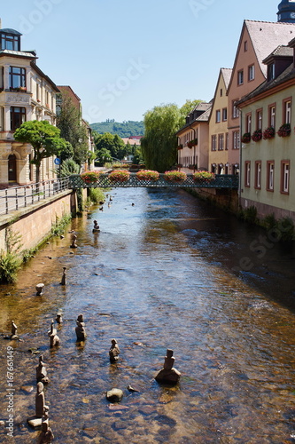 Blick auf das Flüßchen Alb in Ettingen 