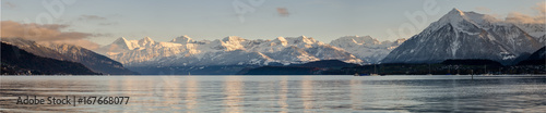 lake thun panorama photo