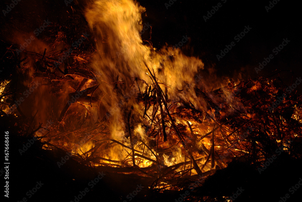 Naklejka premium Easter fire in the Netherlands