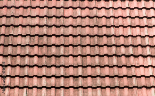 abstract texture of old red top roof of temple buddha architecture building buddhism