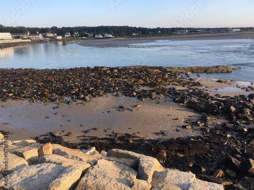 Ogunquit beach  Maine  on early morning