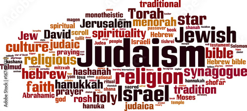 Photo Judaism word cloud
