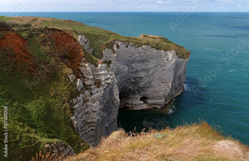 Falaises d 'Etretat et pointe de la courtine 