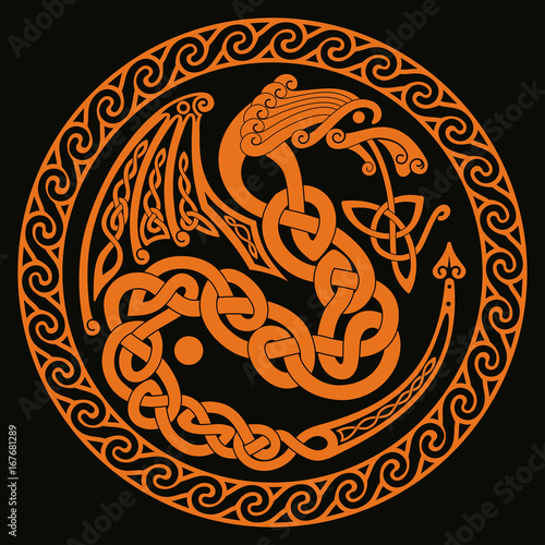 Celtic national ornaments.