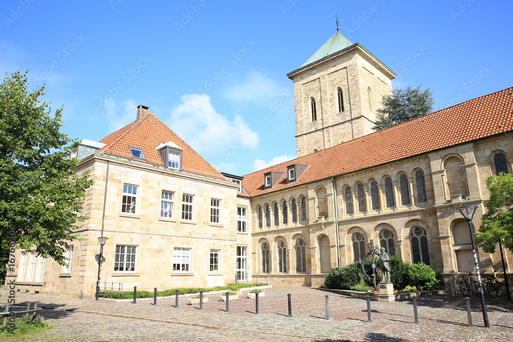The historic abbey in Osnabrueck, Lower Saxony, Germany
