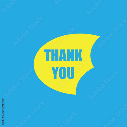 business concept, thank you vector background