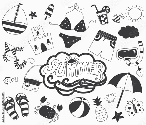Hand Draw Summer Day Collections