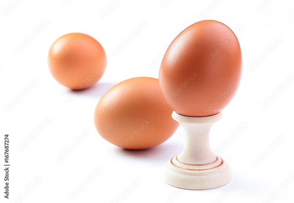eggs on white background eggs on white background