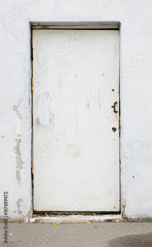 Door from metal to garage, barn © Sergii