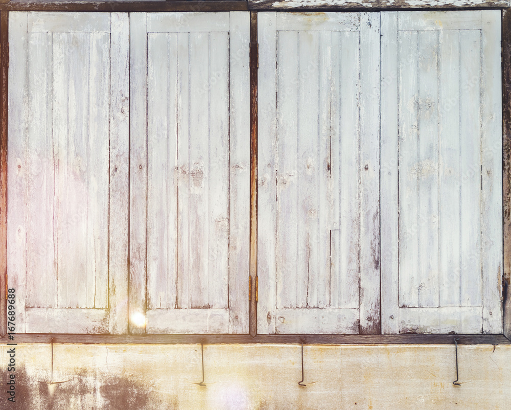 Old two windows and background photo image Old two windows and background photo image
