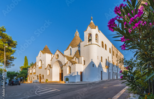 A Trullo-church, Church of Trulli village, Alberobello, Apulia, Italy.