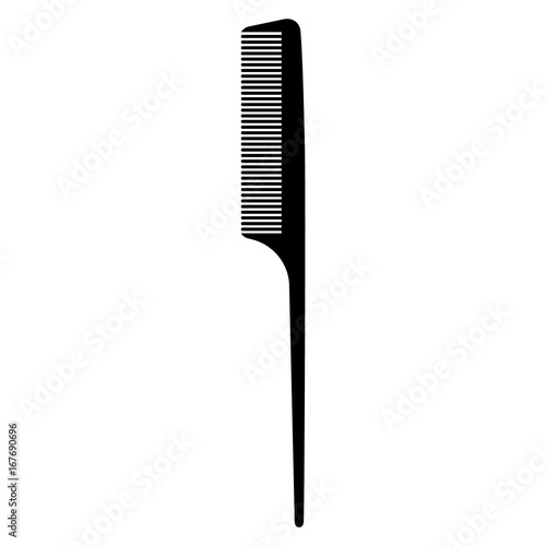 Black hair comb