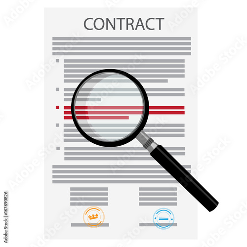 Signed business contract