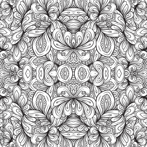 Wallpaper Mural Fantasy decorative seamless pattern Torontodigital.ca