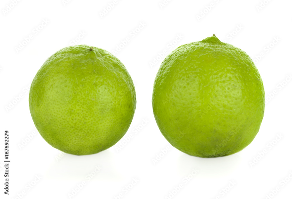 Fresh lime isolated on white Fresh lime isolated on white