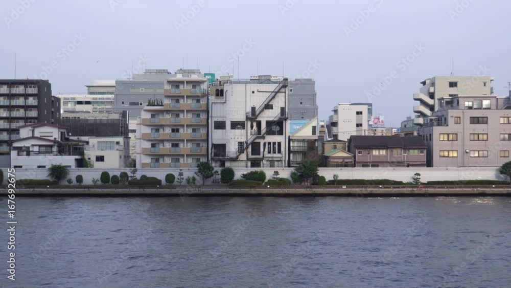 Scenery of the Sumidagawa river - video 4K UHD 1 Scenery of the Sumidagawa river - video 4K UHD 1