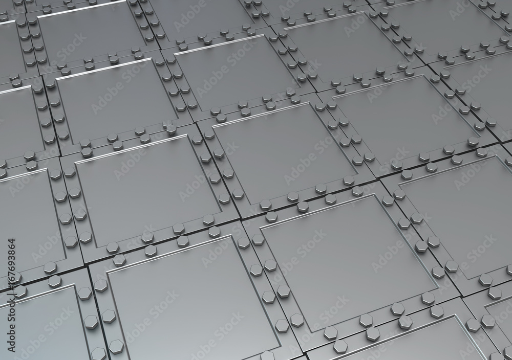 Naklejka premium Metal Armored Surface