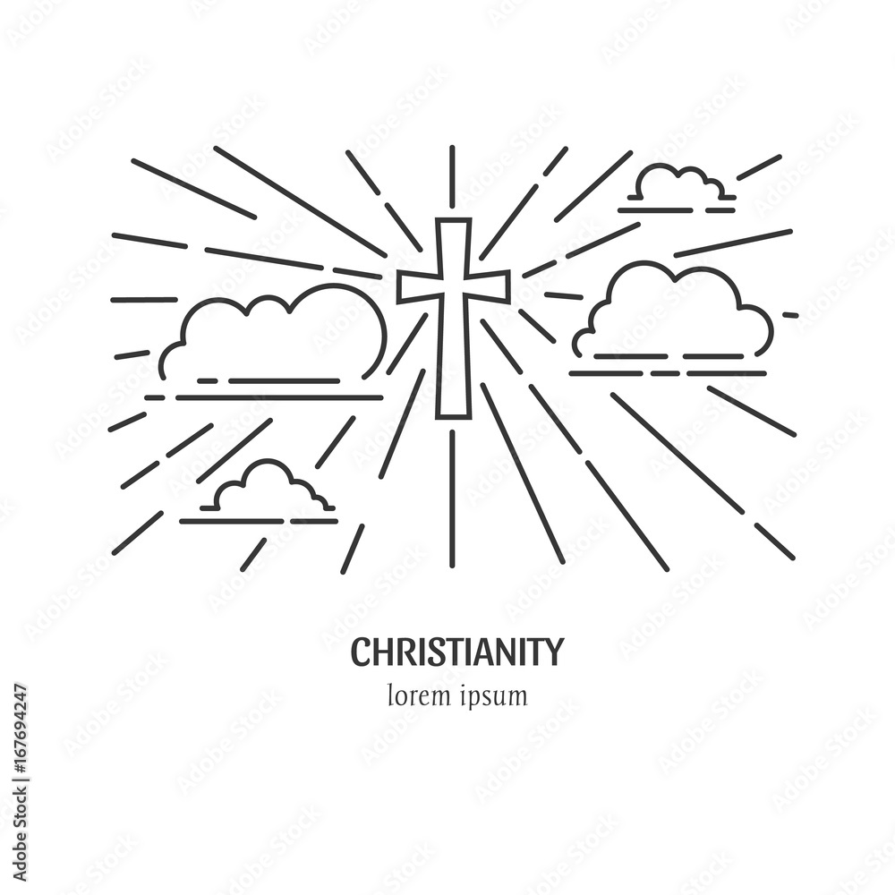Cross in clouds Cross in clouds