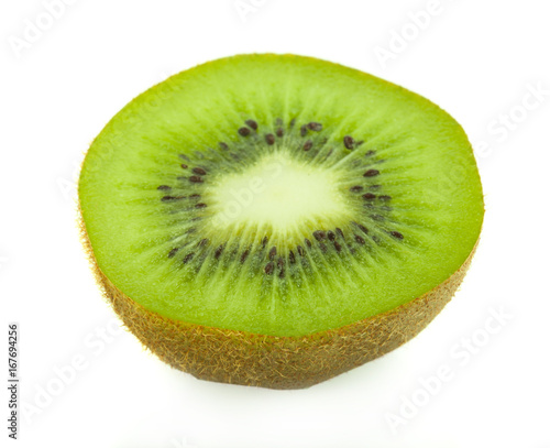 kivi fruit on white background.