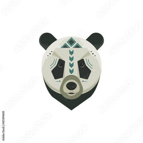 Fototapeta Naklejka Na Ścianę i Meble -  Panda flat head