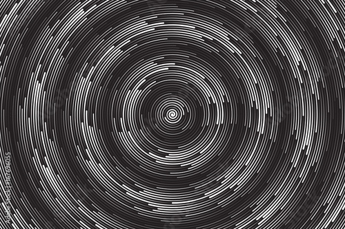 Hypnotic Spiral Vector Technology Abstract Background. Radial Structure Art Illustration