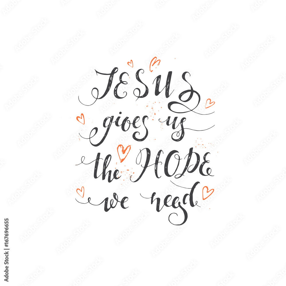Religions lettering illustration Religions lettering illustration