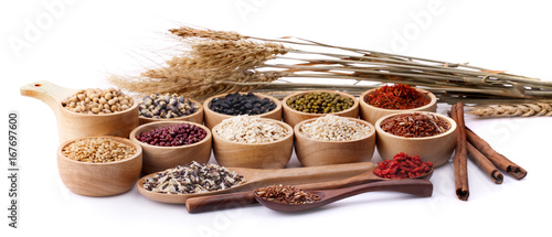 Foto Cereal grains , seeds, beans