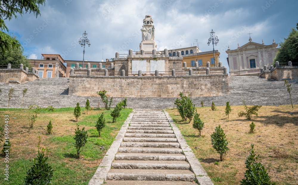Obraz premium Scenic sight in Anagni, province of Frosinone, Lazio, central Italy.