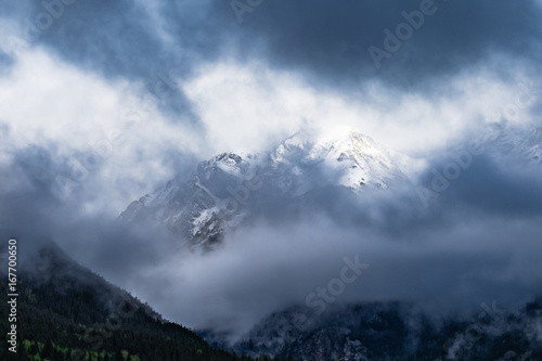 Longs Peak Covered in Clouds © Lynn