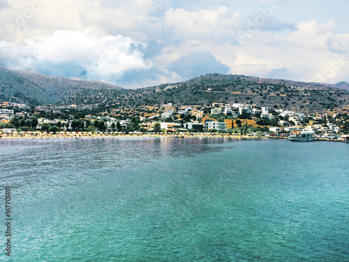 sea and beach on the island of Crete, Greece
