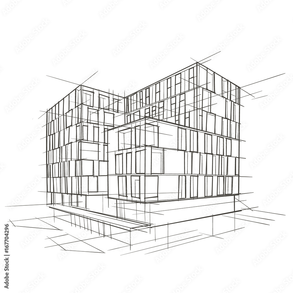 Aggregate more than 77 modern building sketch best - seven.edu.vn