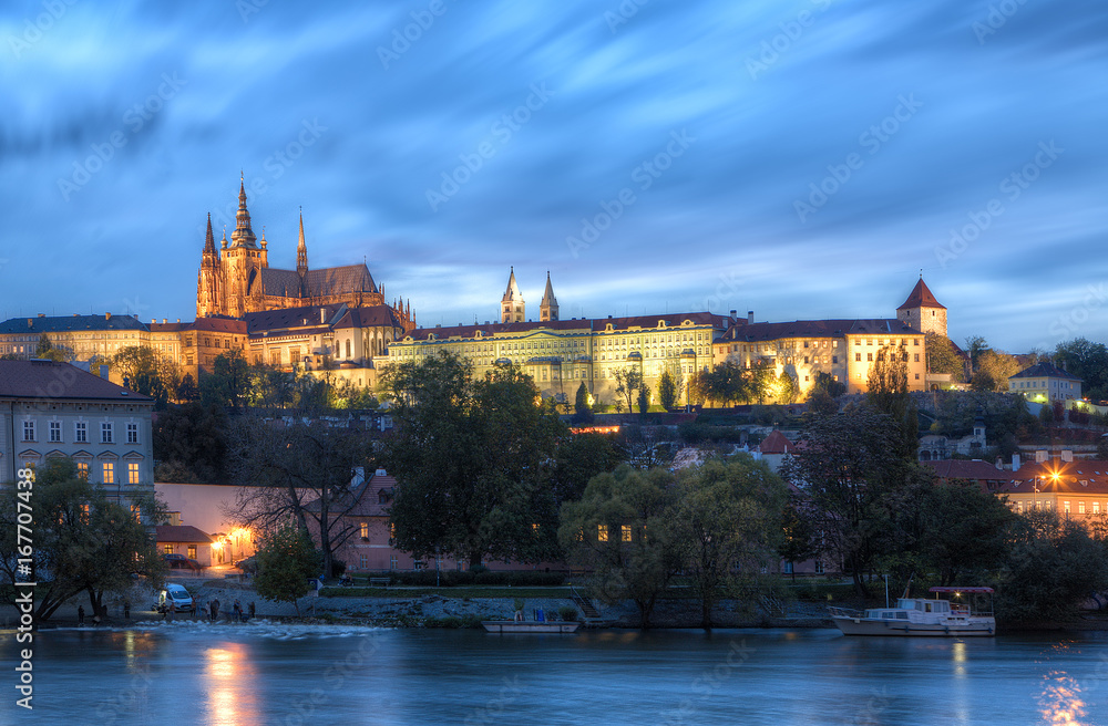 Night view of the Old Town in Prague, Czech Republic