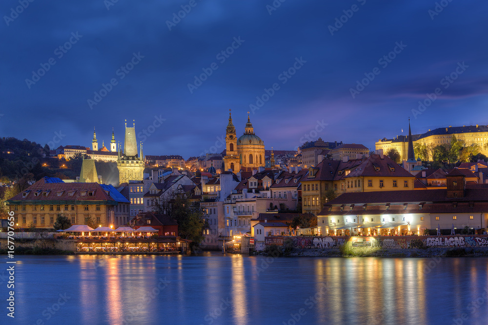 Night view of the Old Town in Prague, Czech Republic