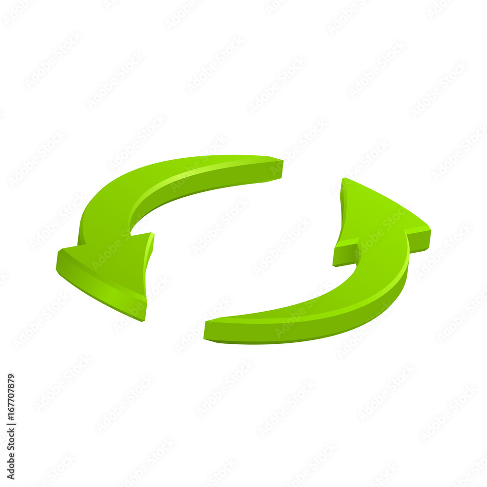 Green circular arrows icon, vector symbol eps10 Green circular arrows icon, vector symbol eps10