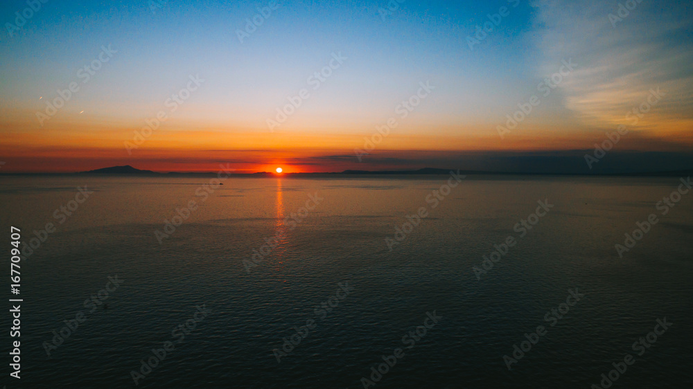 Volcano violet sunset Volcano violet sunset