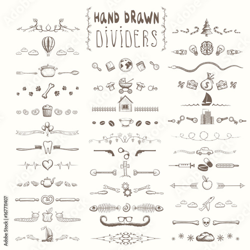 Hand drawn borders and page dividers