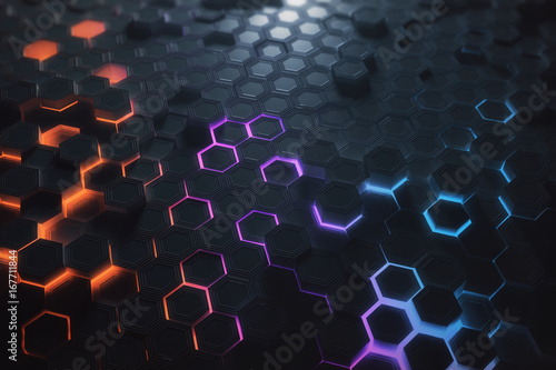 Colorful hexagon wallpaper © Who is Danny