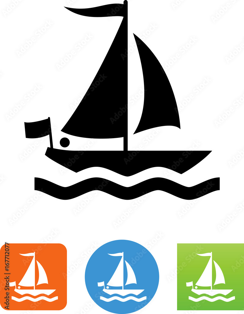 Sailing Icon - Illustration