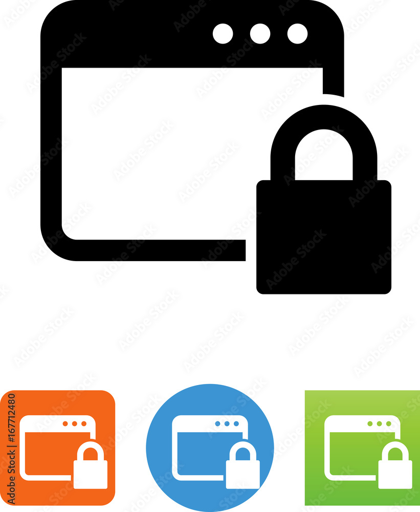 Secure Site Icon - Illustration Secure Site Icon - Illustration