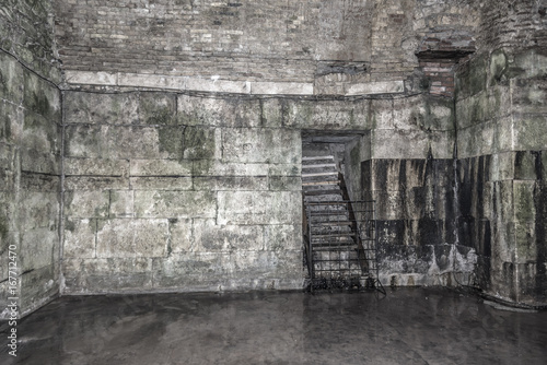 Old abandoned dungeons or catacombs.